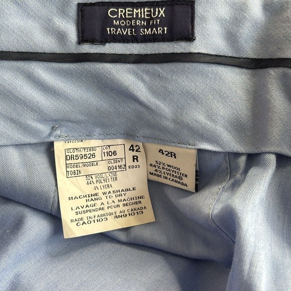 Cremieux Navy Dress Pants 42R - Picture 4 of 6